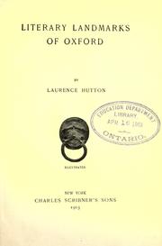 Literary landmarks of Oxford by Laurence Hutton