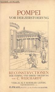 Cover of: Pompei vor der Zerstoerung: Reconstructionen der Tempel und ihrer Umgebung