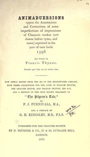 Cover of: [Publications] by Chaucer Society, London