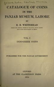 Cover of: Catalogue of coins in the Panjab Museum, Lahore by Lahore. Central Museum.