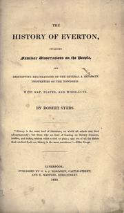 Cover of: The history of Everton by Robert Syers