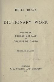 Cover of: Drill book in dictionary work