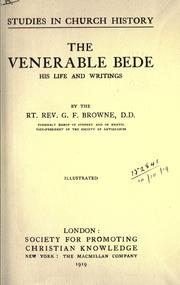 Cover of: The Venerable Bede, his life and writings by Forrest Browne