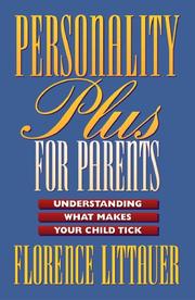 Cover of: Personality Plus for Parents by Florence Littauer