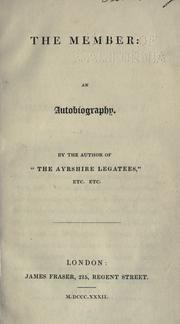 Cover of: The member: an autobiography