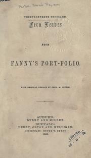 Fern leaves from Fanny's port-folio by Fanny Fern