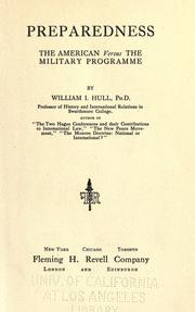 Cover of: Preparedness by William Isaac Hull