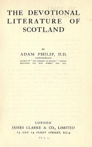 Cover of: The devotional literature of Scotland