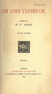 Cover of: Sir John Vanbrugh by Vanbrugh, John Sir