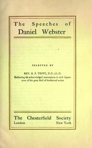 Speeches of Daniel Webster by Daniel Webster