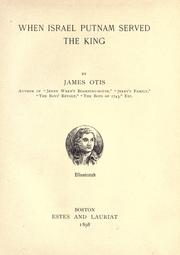 Cover of: When Israel Putnam served the king by James Otis Kaler