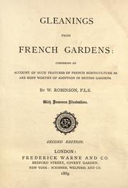 Cover of: Gleanings from French gardens by Robinson, W.