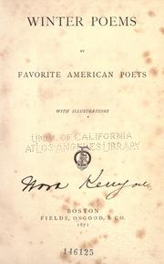 Winter poems by favorite American poets ... by Harry Fenn