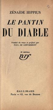 Cover of: Le pantin du diable. by Z. N. Gippius
