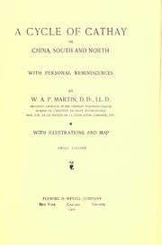 Cover of: A cycle of Cathay, or, China, south and north, with personal reminiscences
