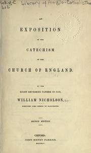 Cover of: exposition of the catechism of the Church of England.