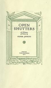 Open shutters by Oliver Jenkins