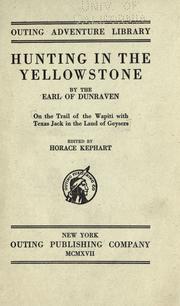 Cover of: Hunting in the Yellowstone