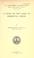 Cover of: A study of the gases of emmental cheese