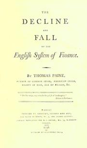 Cover of The decline and fall of the English system of finance
