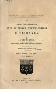 Cover of: royal phraseological English-French, French-English dictionary.