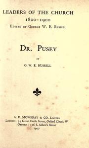 Cover of: Dr. Pusey by George William Erskine Russell