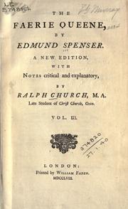 Cover of: The Faerie queene. by Edmund Spenser