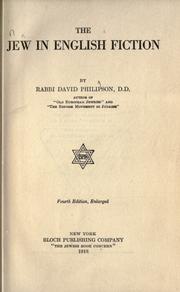 Cover of: The Jew in English fiction by David Philipson