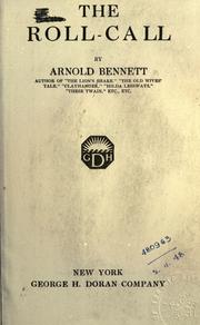 Cover of: The roll-call. by Arnold Bennett