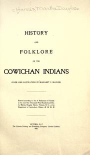 History and folklore of the Cowichan Indians by Martha Douglas Harris