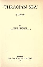 Cover of: "Thracian Sea" by John Helston