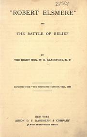 Cover of: "Robert Elsmere": and the battle of belief