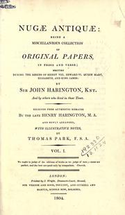 Nugae antiquae by Sir John Harington