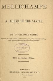 Cover of: Mellichampe by William Gilmore Simms