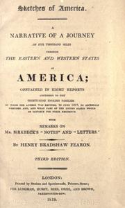 Cover of: Sketches of America by Henry Bradshaw Fearon, Henry Bradshaw Fearon