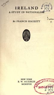 Cover of: Ireland by Francis Hackett