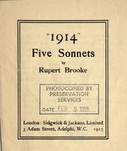 Cover of: "1914": Five sonnets
