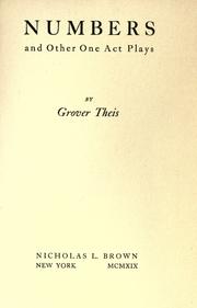 Cover of: Numbers by Grover Theis