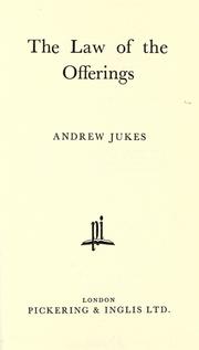 Cover of: The law of offerings