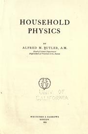 Household physics by Alfred Munson Butler