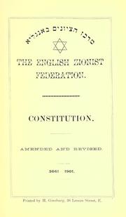 Cover of: Constitution, amended and revised