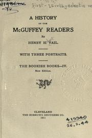 Cover of: A history of the McGuffey readers. by Henry Hobart Vail