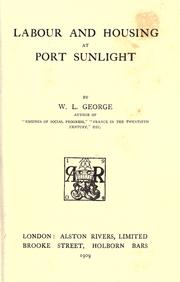 Cover of: Labour and housing at Port Sunlight