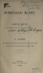 Cover of: Bimetallic money by Samuel Smith
