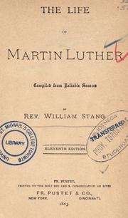 Cover of: The life of Martin Luther