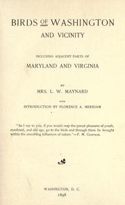 Cover of: Birds of Washington and vicinity by Maynard, Lucy Warner
