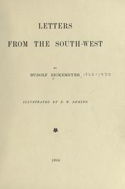 Cover of: Letters from the Southwest