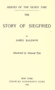 Cover of: The story of Siegfried.