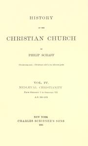 Cover of: History of the Christian church.