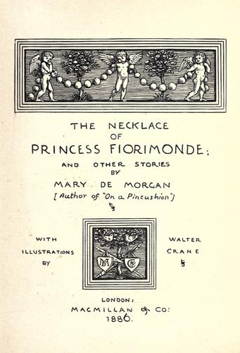 The necklace of Princess Fiorimonde by Mary De Morgan